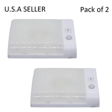 Facon 2Pcs RV PIR Sensor LED Night Light for Camper Trailer Marine Boat 12V DC