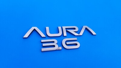 07 08 09 10 SATURN AURA 3.6 REAR GATE EMBLEM LOGO BADGE SYMBOL USED SET OEM B18