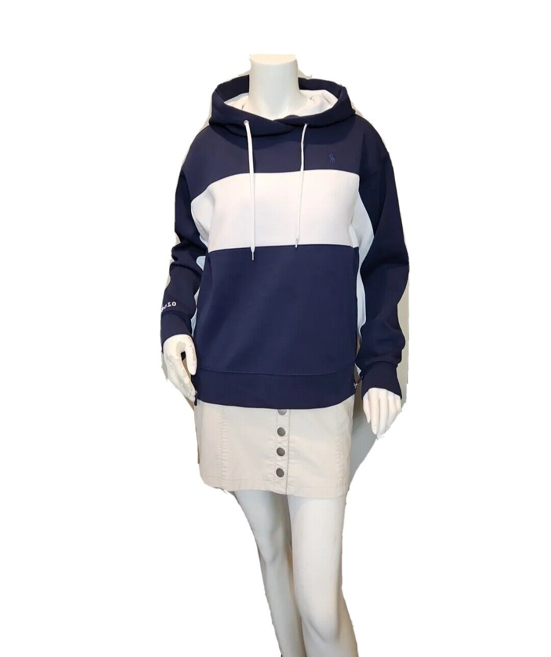 PONY Polo Ralph Lauren Colorblock Performance Felpa con Cappuccio Pullover Felpa Taglia S