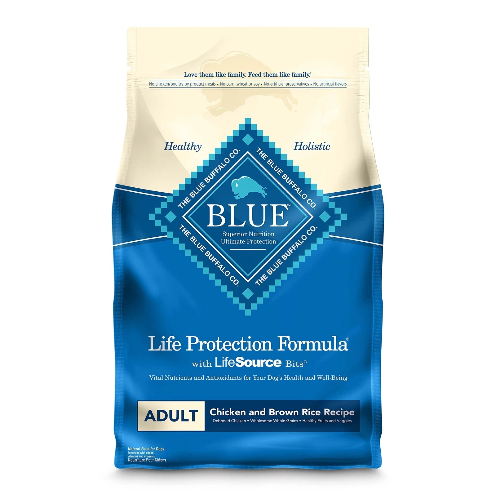 Blue Buffalo Life Protection Formula Adult Dog Food Chicken Brown Rice 6lb