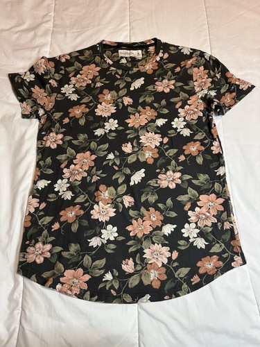 Abercrombie & Fitch Women Top M Floral Shirt Short Sleeve Soft A&F Lot of 2 K14 - Picture 5 of 8