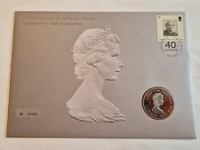 royal mail 2008 arnold machin mint medal coin cover