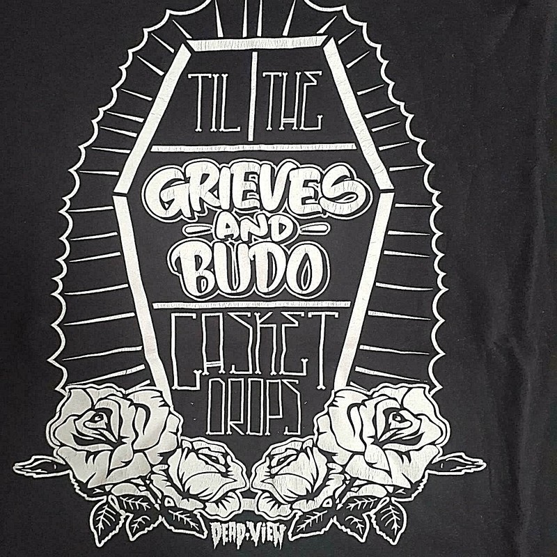 Grieves & Budo, "Til The Casket Drops" T-Shirt size 2XL Rhymesayers Hip Hop LIVE
