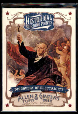 2012 Topps Allen & Ginter HTP Discovery of Electricity #HTP10