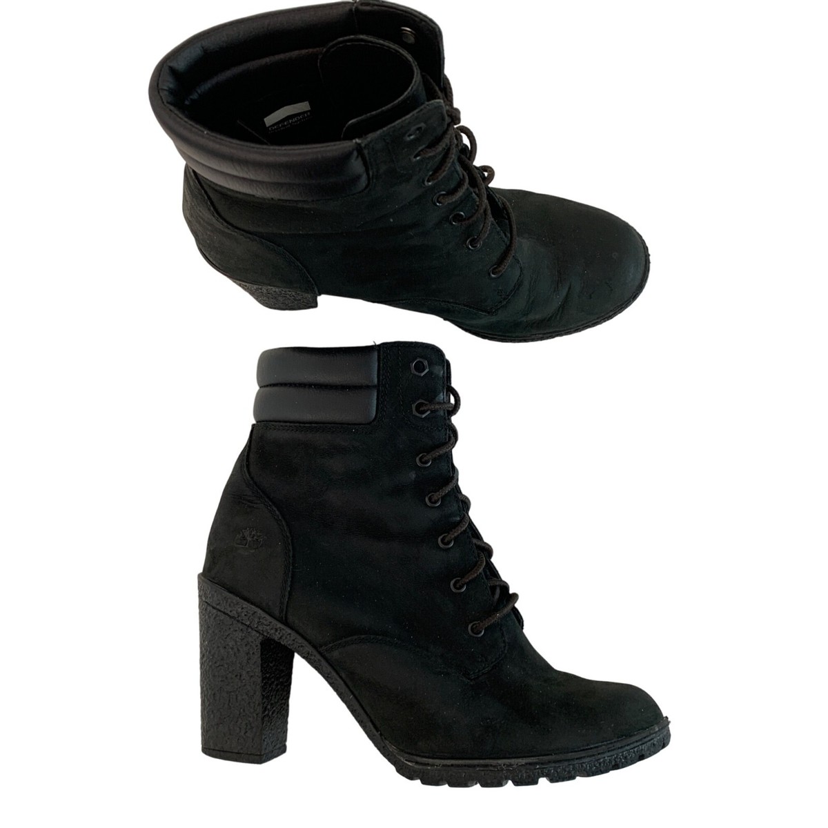 Timberland Women Defender Ortholite Black Lace-Up Boots Size Timberland Women Defender Ortholite Black Lace-Up Boots Size