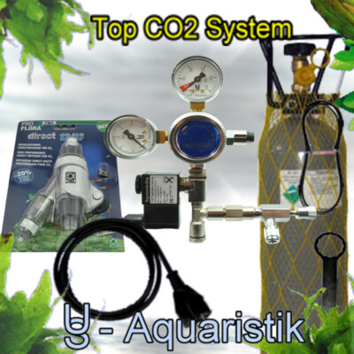 CO2 Anlage incl. Nachtabschaltung 2kg mit Direktdiffusor-Atomizer, 12/16mm - US5