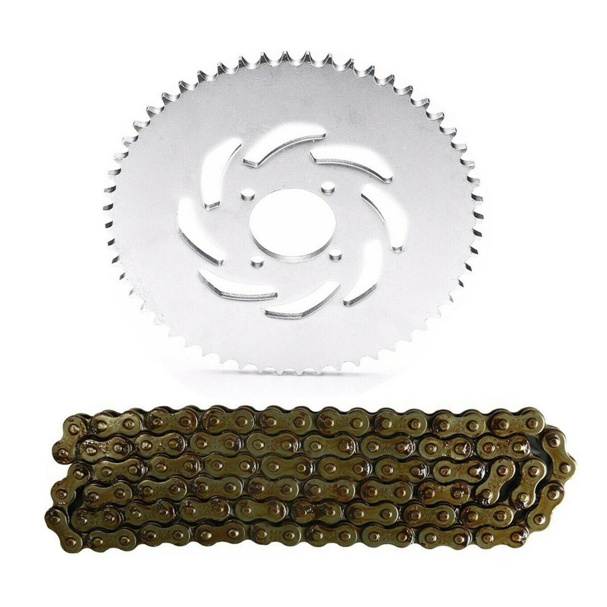 ＣＱT.ＣＱ4+.ＣＱ C+ 428 Chain+56T Rear Sprocket w/ Bolts Taotao Atomik Pit Bike ATV