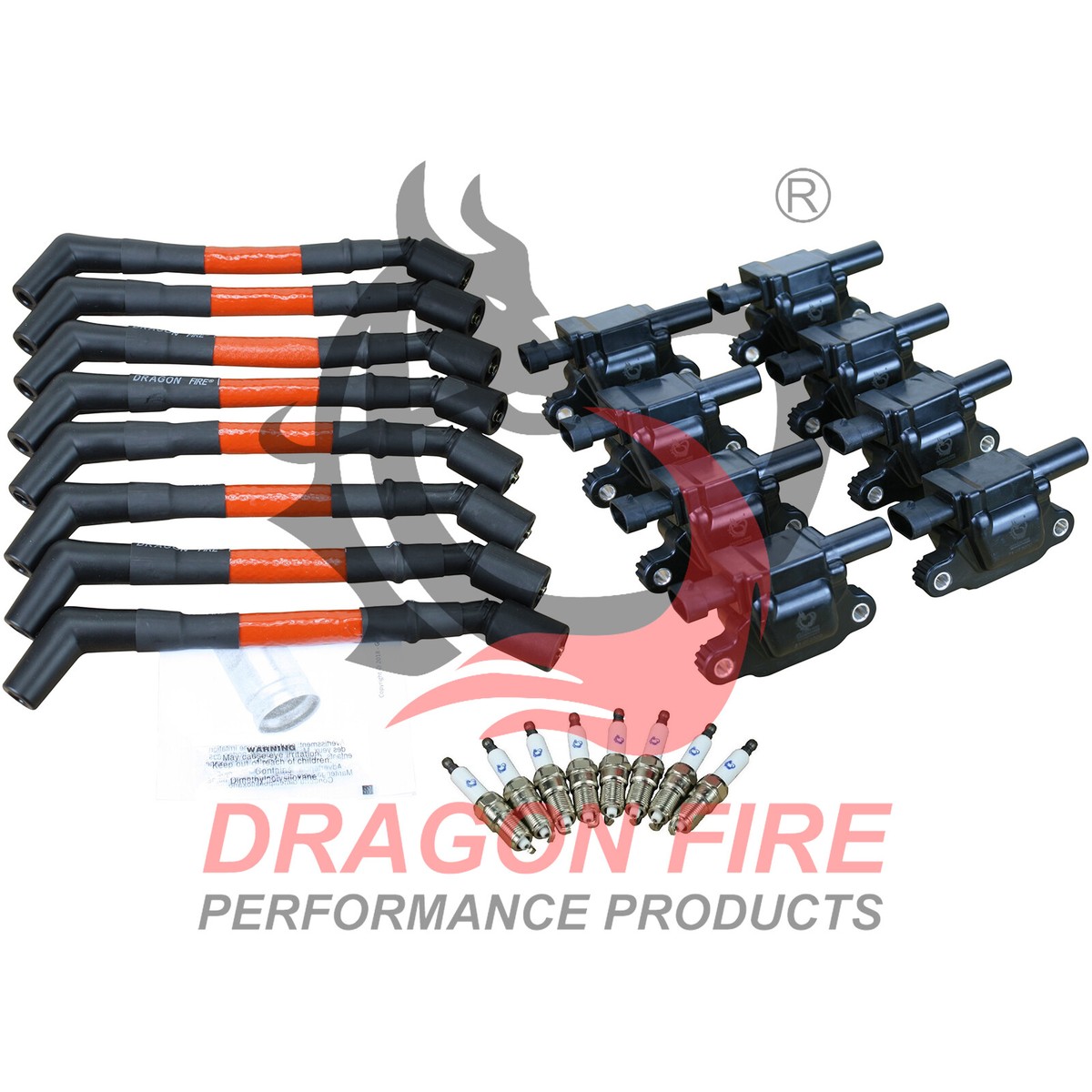 Spark Plugs And 500 Ohm Wires For 2014-2021 Cadillac Chevy GMC 5.3