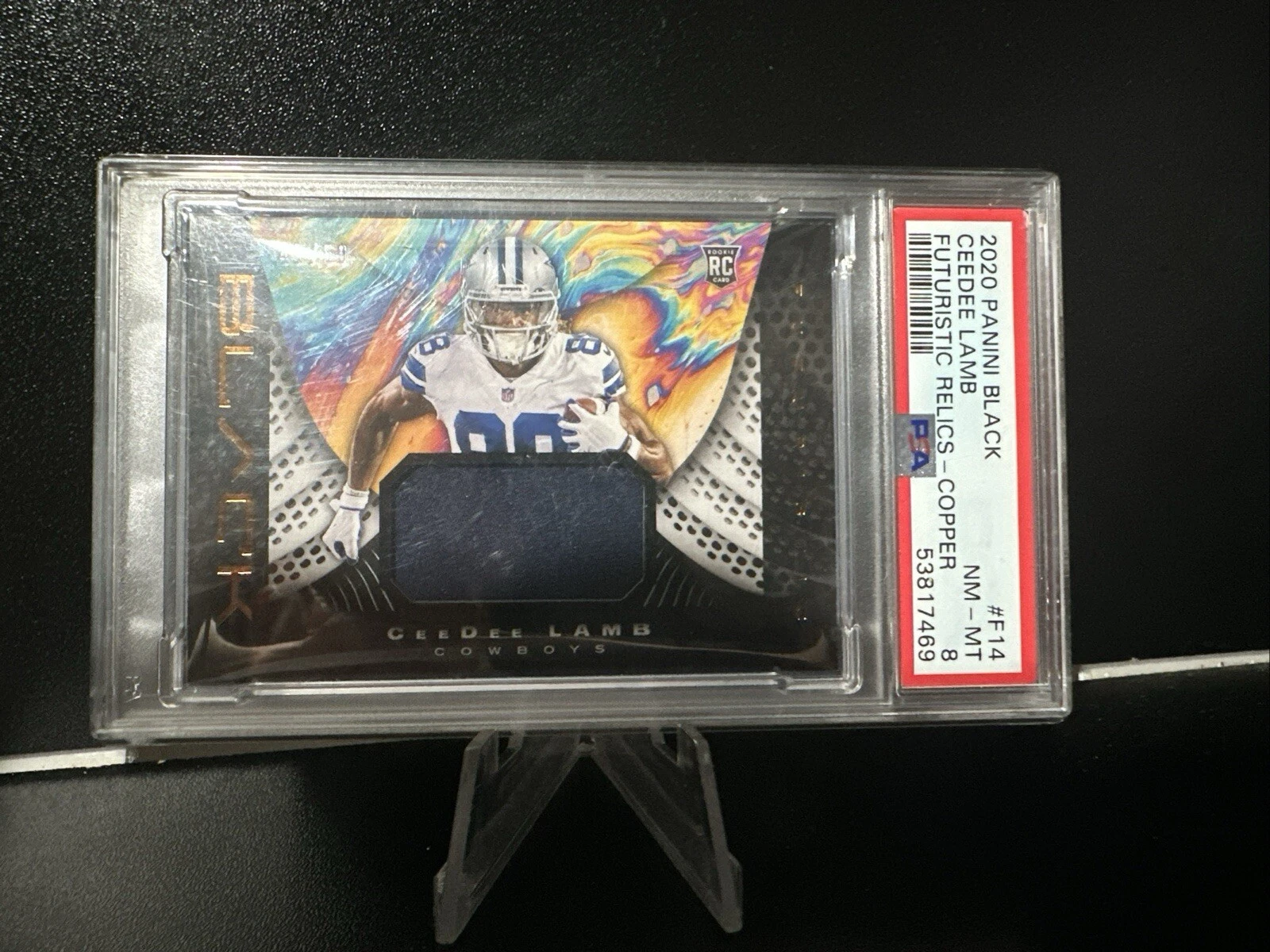 CeeDee Lamb Panini Black Futuristic Relics #F14 Copper