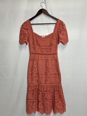 peach bridal shower dress Peach Fairy Ruffled Sleeve Chiffon Plunging Formal Dress main image 1