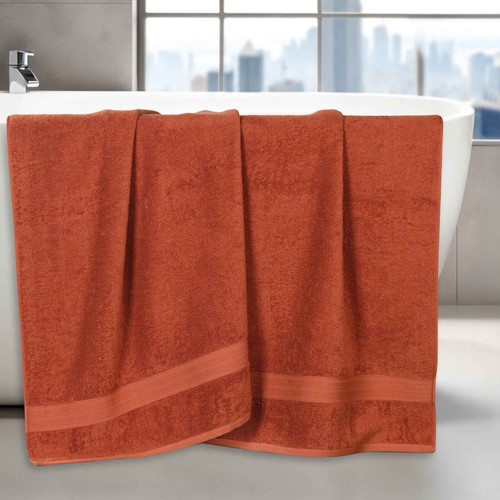 Eco-Friendly Ring Spun Cotton Absorbent Lightweight 2 Piece Bath Sheet Set - Picture 52 of 145