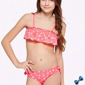 Justice Girl's Size 10 Gingham Ruffle Bikini Bathing Suit Swimsuit NWT Justice Girl's Size 10 Gingham Ruffle Bikini Bathing Suit Swimsuit NWT