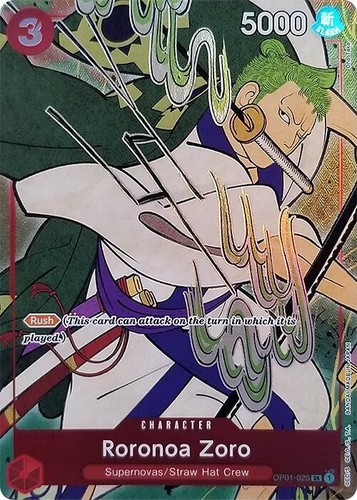 Roronoa Zoro (Alt Art) OP14-015 R The Azure Sea's Seven ONE PIECE