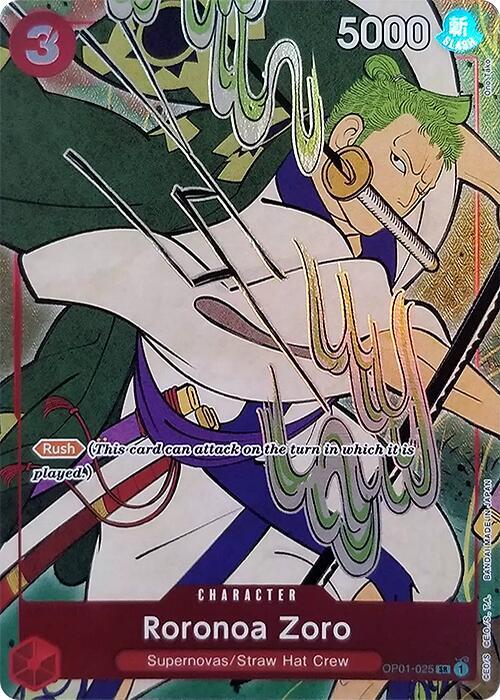 Roronoa Zoro OP01-025 One Piece Promotion Cards for sale | eBay
