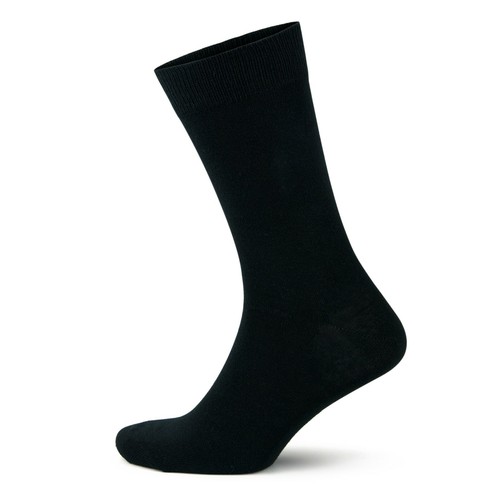 Mens Black Cotton Socks 6 pairs multipack plain black socks luxury