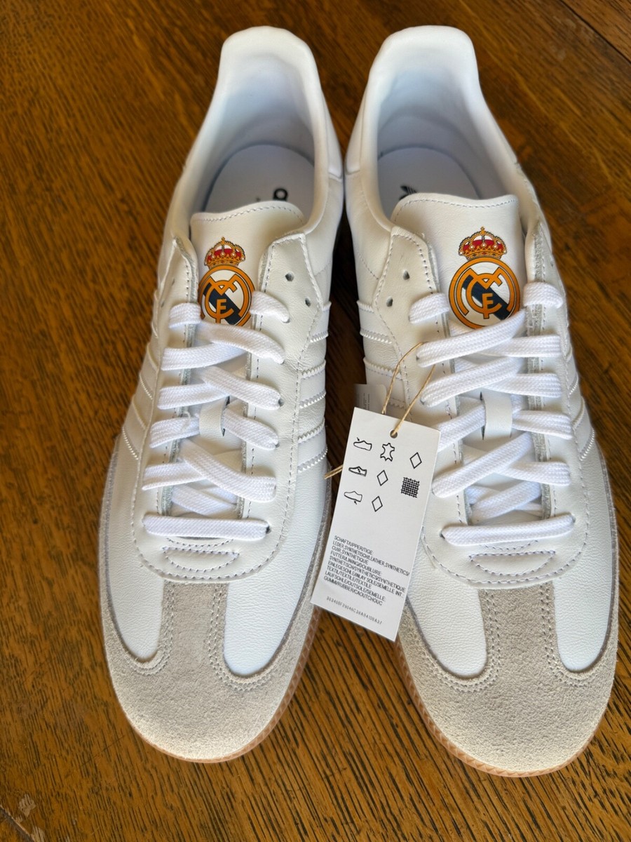 Size 12.5 - Real Madrid x adidas Samba Team White Gum for sale