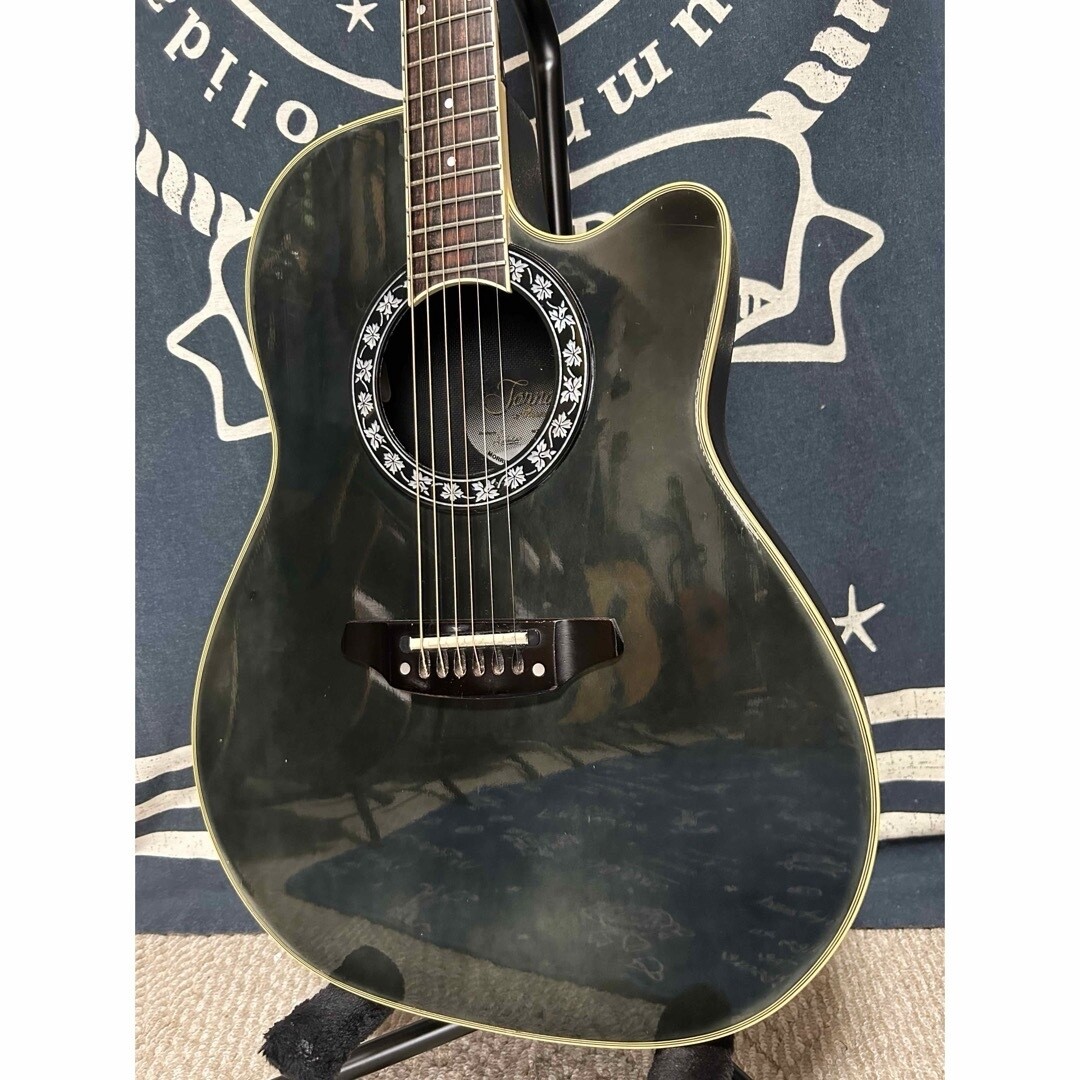 レア　不思議な日本製　８０年代　Terada　エレアコ　Washburn? Electric Acoustic Guitar Tornado by Morris ZII 80s Dark