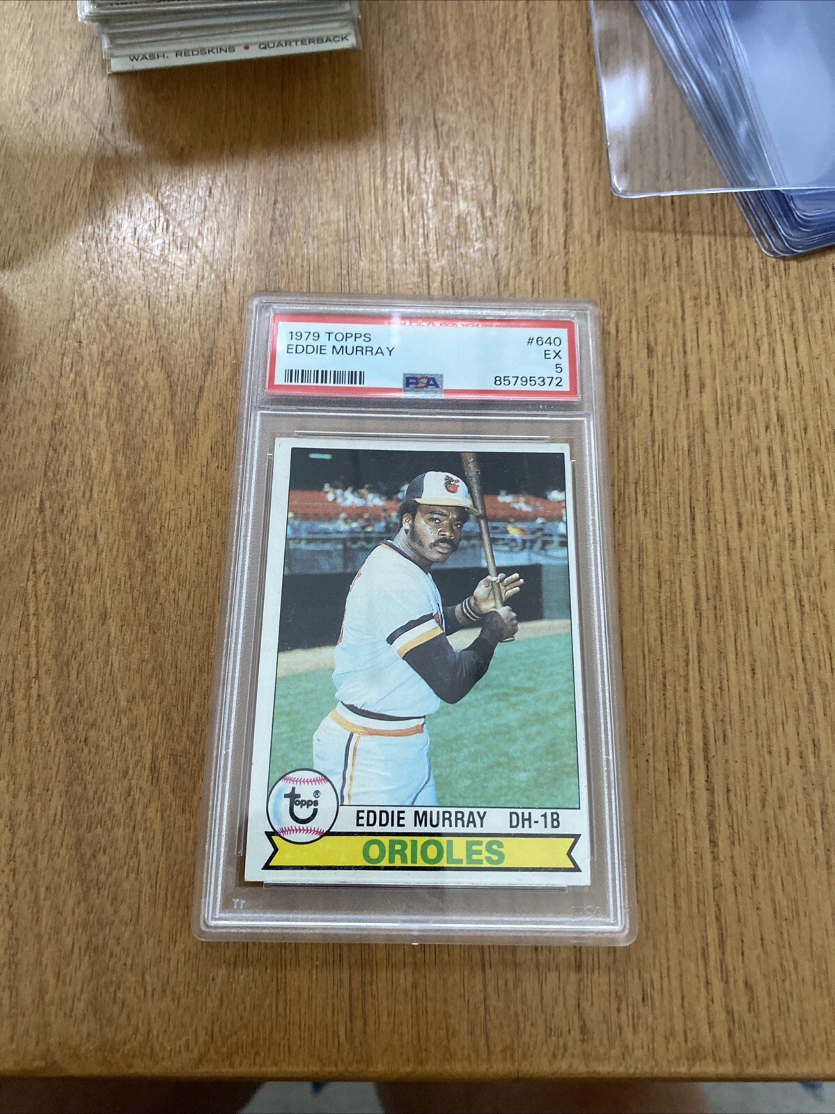 1979 Topps Eddie Murray Baltimore Orioles 2nd Year Card #640 HOF PSA 5 EX