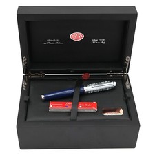 Aurora Talentum Dedalo Fountain Pen Blue Chrome Cap Limit Edit 45/555 D11-CDB