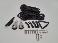 Pactrade Marine Kayak Canoe Boat Anchor Trolley Kit with Rope