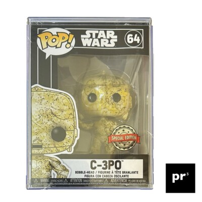 FUNKO POP! Vinyl Star Wars C-3PO FUTURA Special Edition #64 Hard Stack
