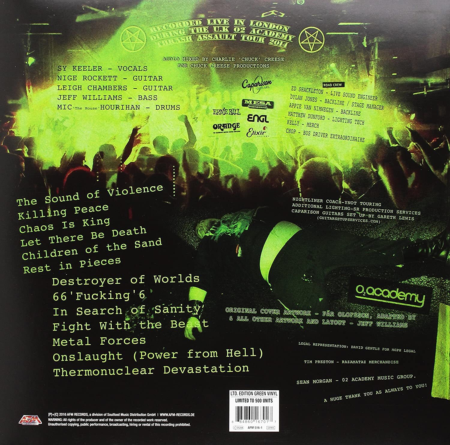 Onslaught Live at the Slaughterhouse (Vinyl) (US IMPORT) 884860167017