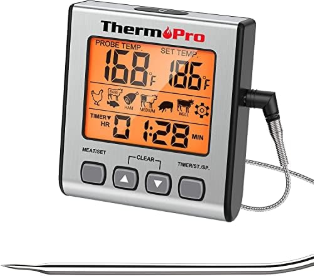 ThermoPro TP17 Termometro Cucina Digitale a Doppia Sonda con ModalitÄ‚Â  Timer e