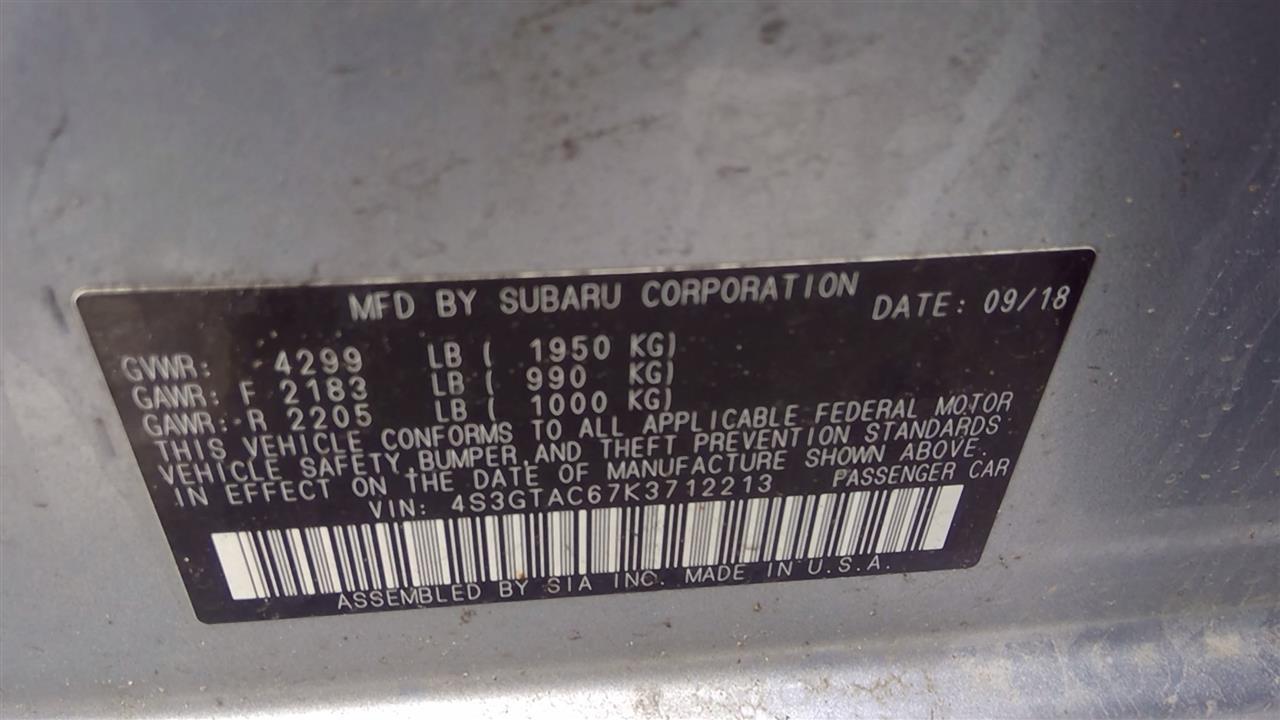 Used A/C Selector Switch fits: 2019 Subaru Impreza 2.0L manual temperature contr