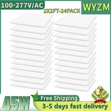 2-24PCS 2 x 2 LED Ceiling Light LED Dimmable Flat Panel Light Recessed Fixtures