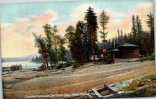 ID Idaho Summer Homes at Del Cardo Bay Lake Coeur d'Alene Vintage Postcard J5
