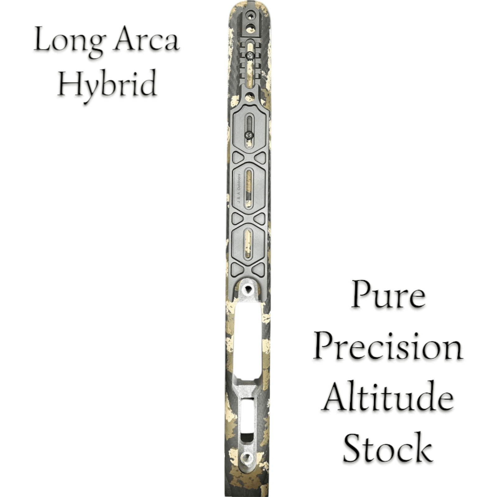 Arca Picatinny Hybrid Hunter Long Length Bipod Rail By J&A Outdoors