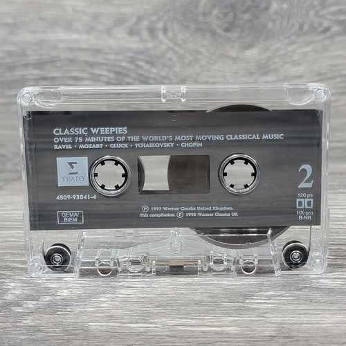 Classic Weepies Cassette Tape Music VTG Classical Chopin Mozart Tchaikovsky Sad - Picture 10 of 11