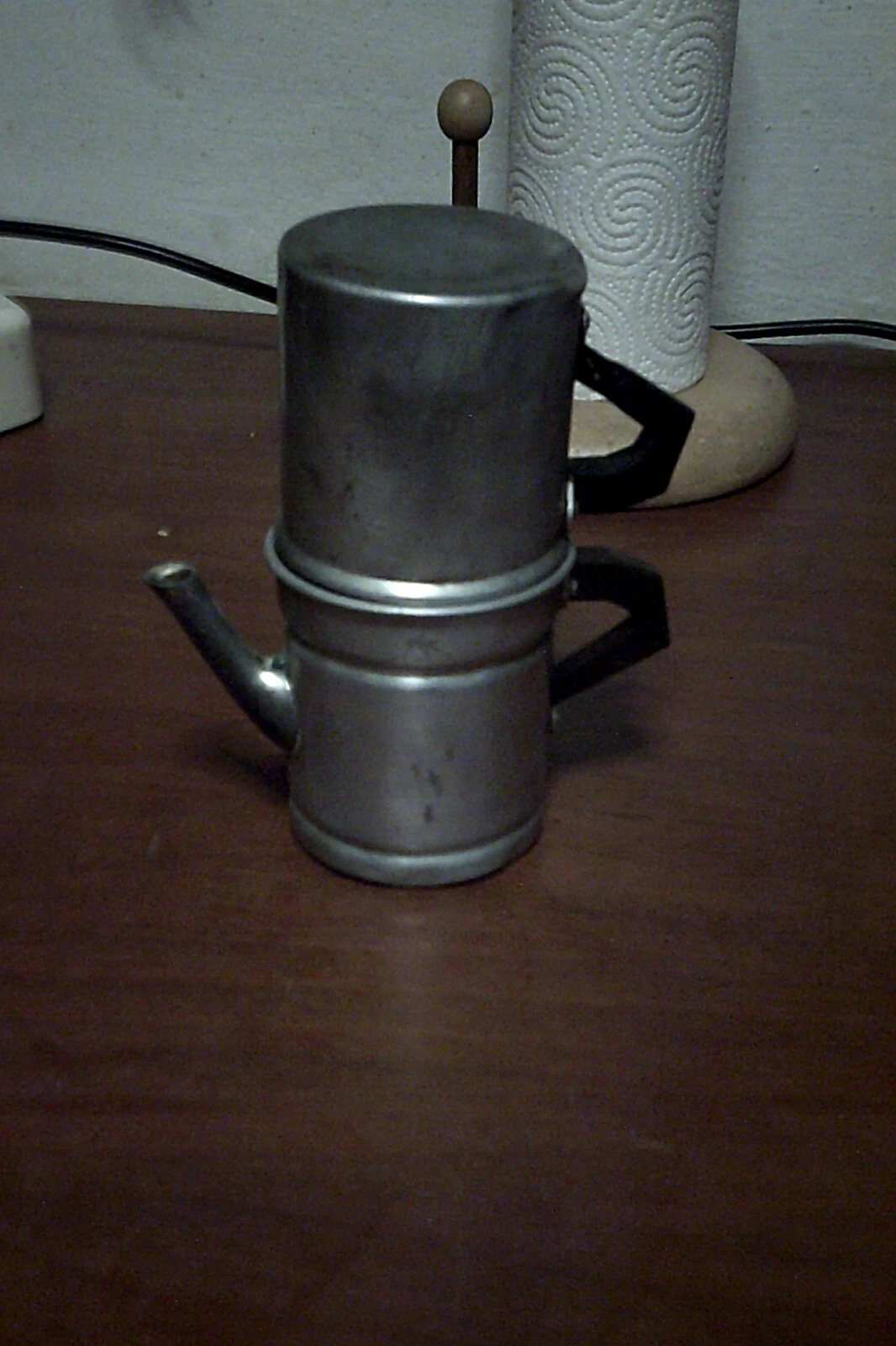 Neapolitan coffee maker ILSA 2 tz aluminum with dents defects read