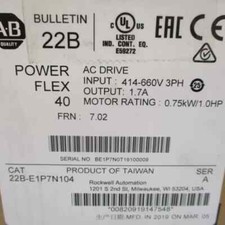 Allen Bradley 22B-E1P7N104 SER A  22B-E1P7N104 AC Drive Free Shipping