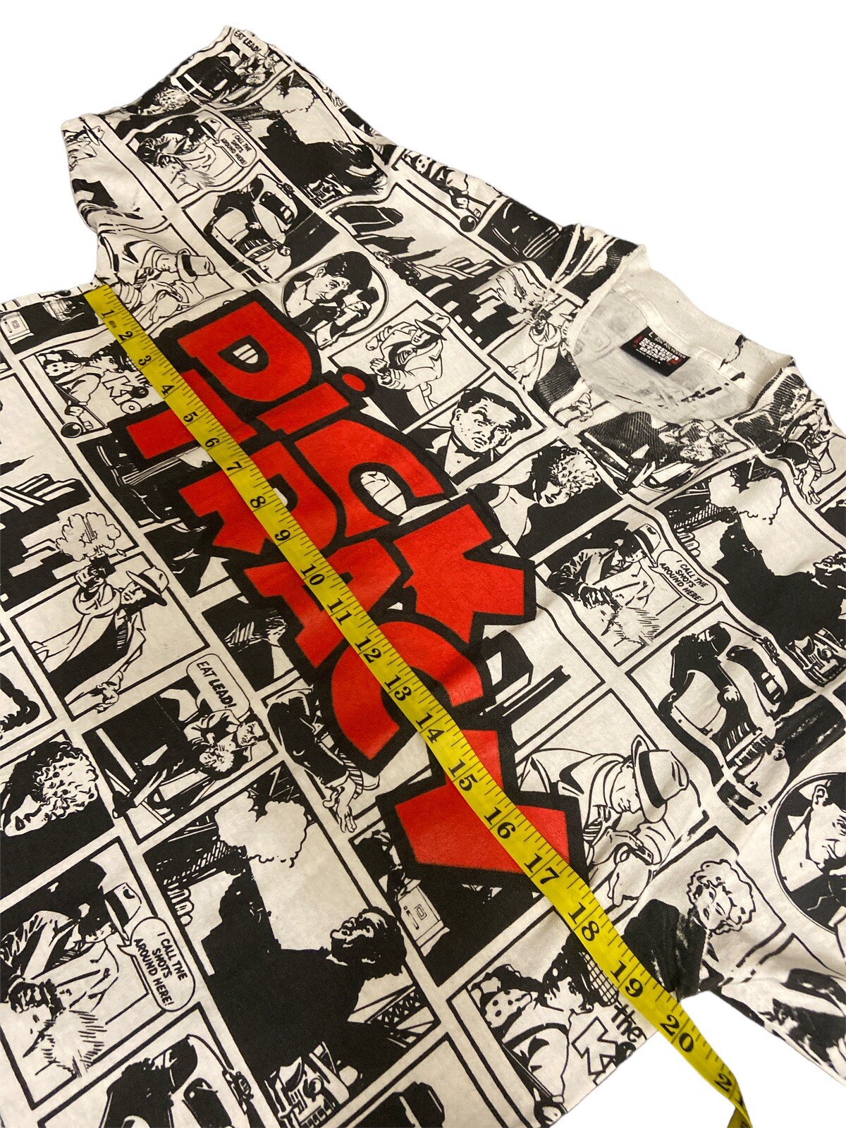 T-shirt Vintage Dick Tracy - Enfant Manches Courtes Noir - Taille L7 - Bon état