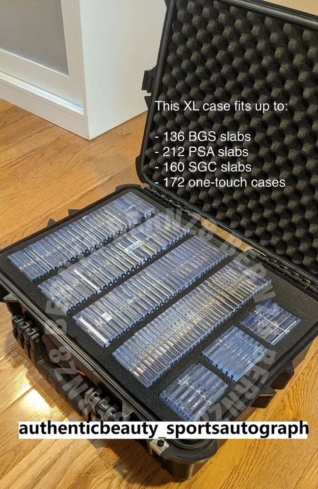 EXTRA LARGE XL BLACK STORAGE BOX TRAVEL CASE PSA/BGS GRADE CARD SLAB TCG/Pokemon - Image 4 of 4