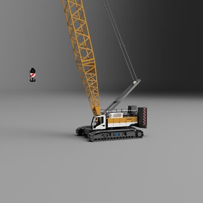 3d printed LIEBHERR crawler crane LR 1250 1:30