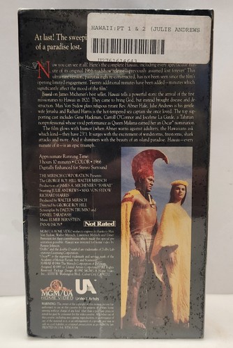 NEW Hawaii (1966/VHS 1996) Julie Andrews, Max Von Sydow Richard Harris 2 TAPES - Picture 3 of 5