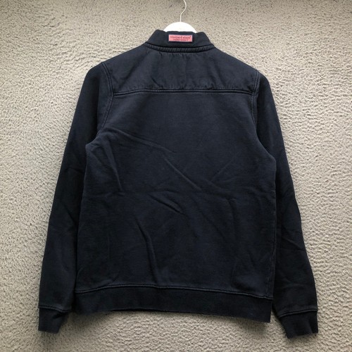 Vineyard Vines Martha's Vineyard 1/4 Zip Pullover Sweater Boy Youth XL Logo Navy - Picture 4 of 9