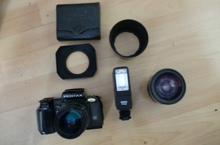 Lot Appareil Photo pentax sfx et divers hs pieces detachees