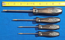 Snap-on 4 Piece Torx Driver Set Hard Black Handles T30 T15 T10 T8 Sdtx530