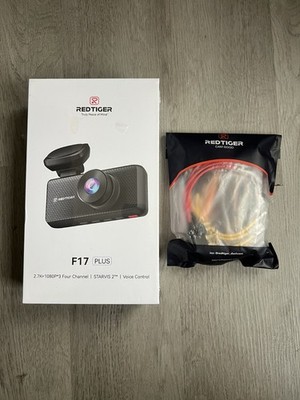 Brand New Redtiger F17 Plus 4 Channel Dashcam + 128GB Memory Card + Hardwire Kit