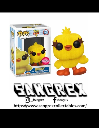DUCKY FLOCKED 531 TOY STORY Funko Pop Vinyl New in Mint Box + Protector