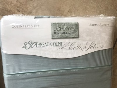 Brand New JC Penny Home Collection Queen Flat Sheet