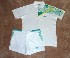 FILA Boris Becker Tenis Koszulka polo + szorty pełny zestaw 1990 US: XL - D: 54