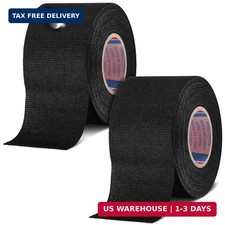 2 Rolls Wire Harness Cloth Tape 2x49.2FT Heat Proof Loom Automotive Wrap FAST US
