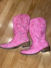 Roper Women's Pink Leather Embroidered Western Knee High Pull-On Boots US 8.5 — photo 3