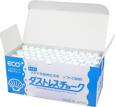 Nippon Rikagaku Japan Dustless Chalk White - 72pcs DCC-72-W