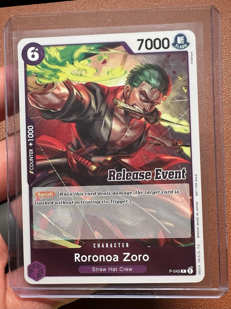 Roronoa Zoro P-045 One Piece Promotion Cards for sale | eBay