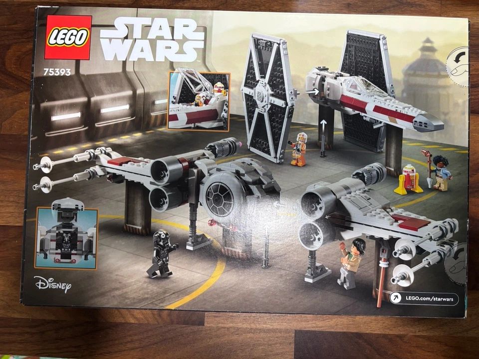 LEGO Star Wars 75393 Tie Fighter X-Wing Mash Up con minifiguras reconstruye la galaxia Foto 2 de 2